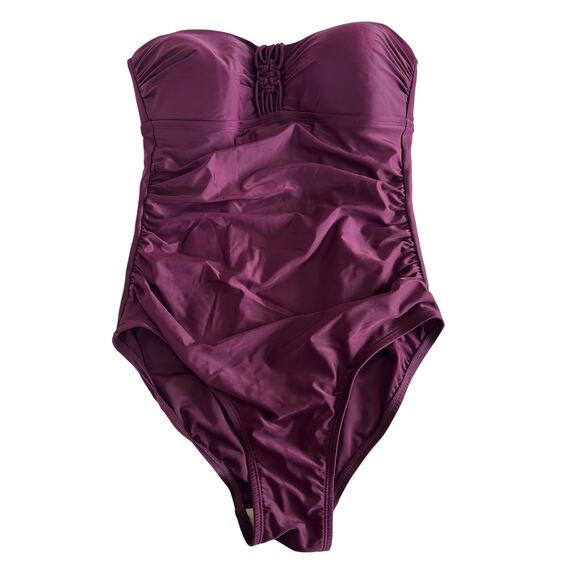 Merona Bandeau Style One Piece Swimsuit Size Medium - Picture 2 of 6